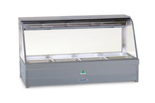 Curved Glass Hot Food Bar 2 x 4 incl. incl. 65mm Dishes