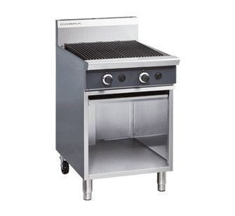 Gas Barbecue, 600mm, Char plates, open cabinet base