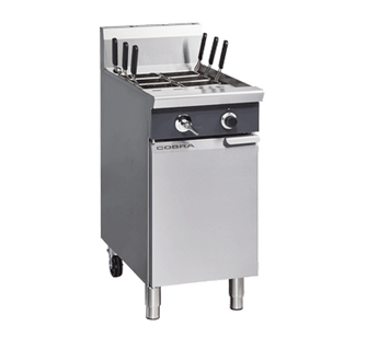 Gas Pasta Cooker, single pan, 450mm, 40ltr, 6 xS/S baskets