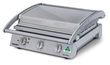 Grill Station, 8 slice smooth plates, Teflon coated, 10amp