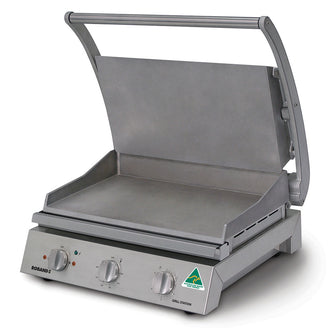 Grill Station, 8 slice smooth plates, Teflon coated, 10amp