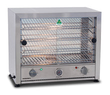 Pie Master Pie and Food Warmer, 50 pies,with light, glass doors-one side,1350w, 610w x392d x507h