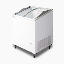 Chest Freezer, Angled top Curved Glass Lid , 176L, 719mm wide