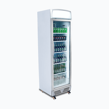 Glass single door Merchandiser, LED lights, 372litres, display light box