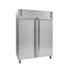 2 Solid Door Freezer S/Steel, 1400 mm, Garnet 2/1 Gastronorm