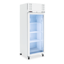 1 Glass Door Freezer, 740mm, White, Pearl