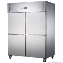 S/S four door upright freezer 1200L 1480x830x2000